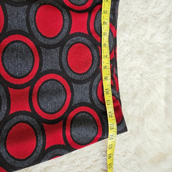 Trisisto Femme Women's Red Bubble Pattern Pull-On Pencil Skirt Size S - Picture 4 of 8